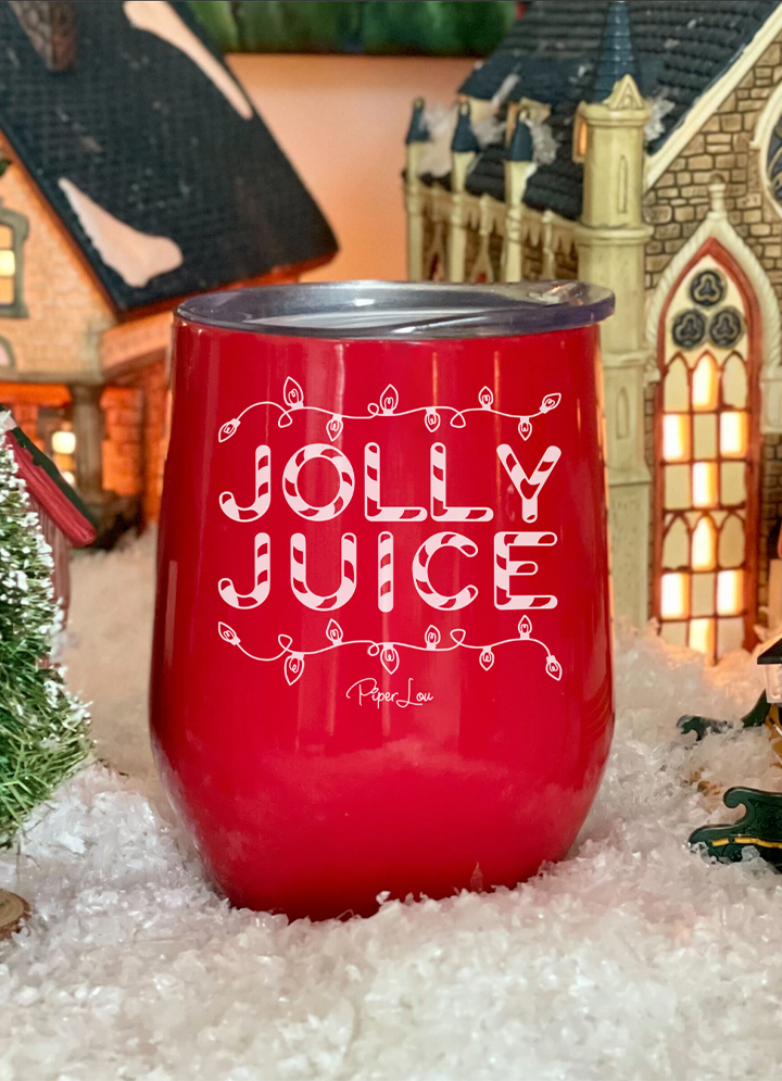 Mommy's Jingle Juice Funny Christmas Insulated Wine Glass 