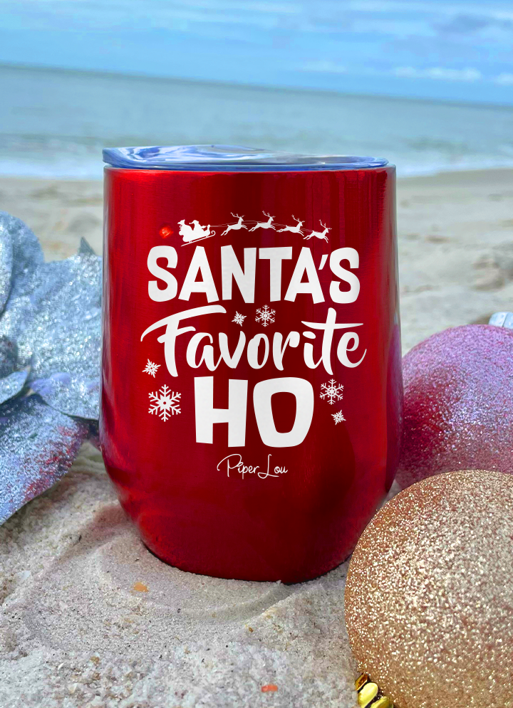 Santa's Favorite HO 16 oz Insulated Wine Tumbler