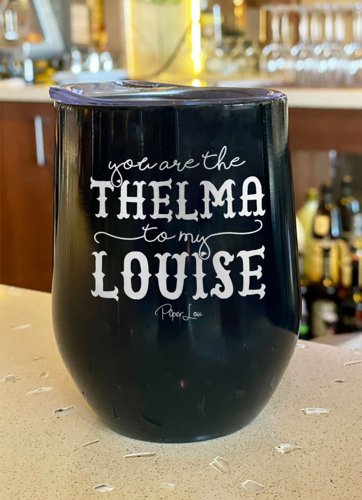 Thelma and Louise Stemless Wine Glasses