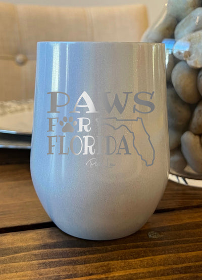 100% Donation | Paws For Florida Laser Etched Tumbler