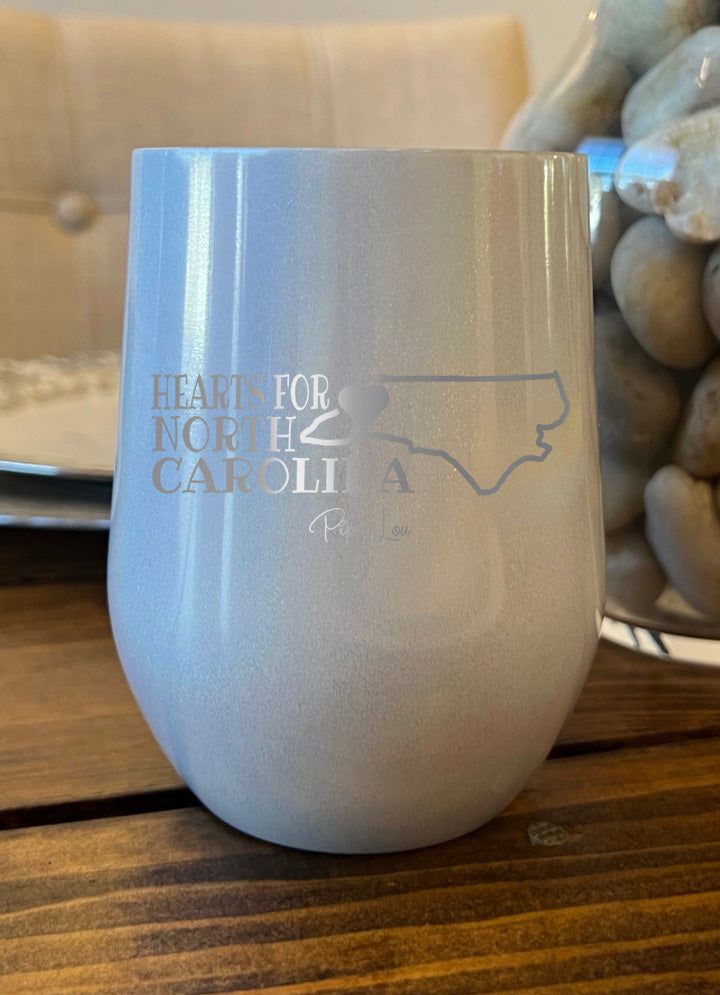 100% Donation | Hearts For North Carolina Laser Etched Tumbler