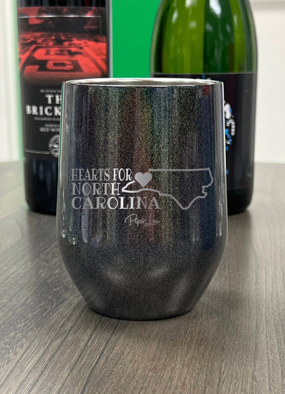 100% Donation | Hearts For North Carolina Laser Etched Tumbler