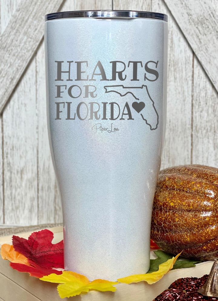 100% Donation | Hearts For Florida Laser Etched Tumbler