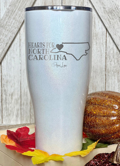 100% Donation | Hearts For North Carolina Laser Etched Tumbler