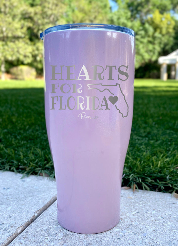 100% Donation | Hearts For Florida Laser Etched Tumbler