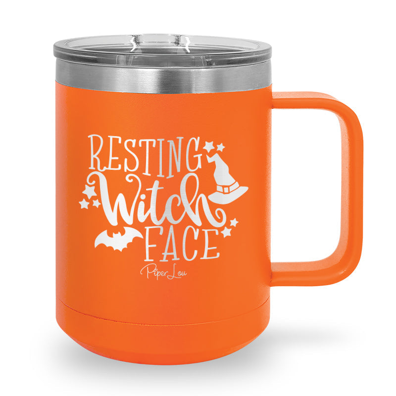 Spooky Sale | Resting Witch Face 15oz Coffee Mug Tumbler