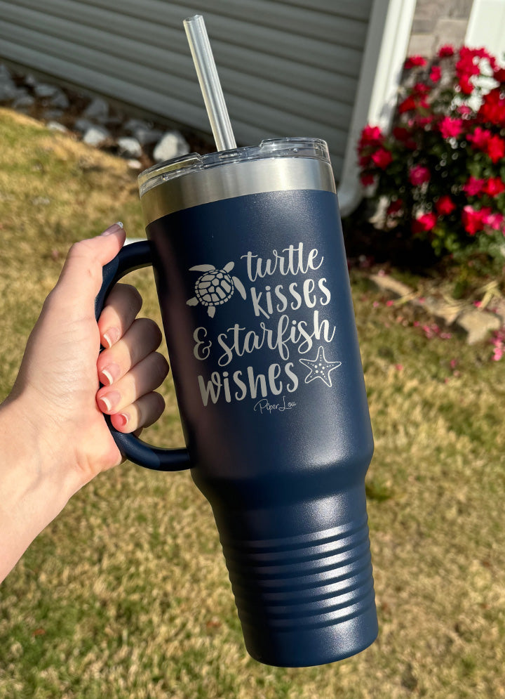 Turtle Kisses And Starfish Wishes 40oz Tumbler