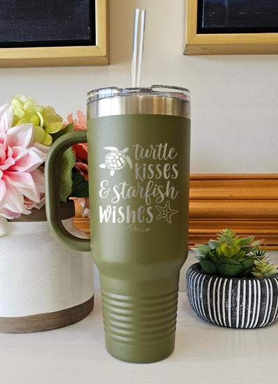 Turtle Kisses And Starfish Wishes 40oz Tumbler