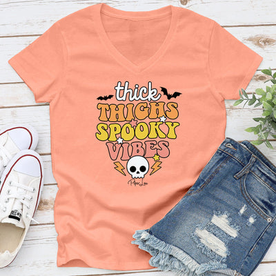 Spooky Sale | Thick Thighs Spooky Vibes Graphic Tee