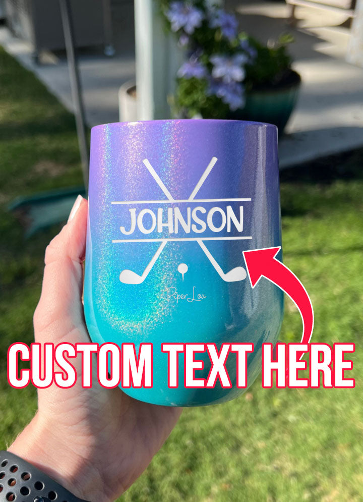 Name Golf Custom Laser Etched Tumbler