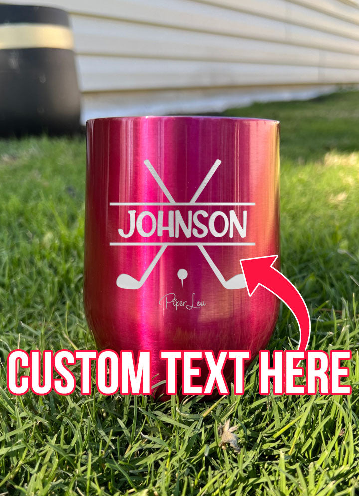 Name Golf Custom Laser Etched Tumbler