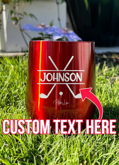 Name Golf Custom Laser Etched Tumbler