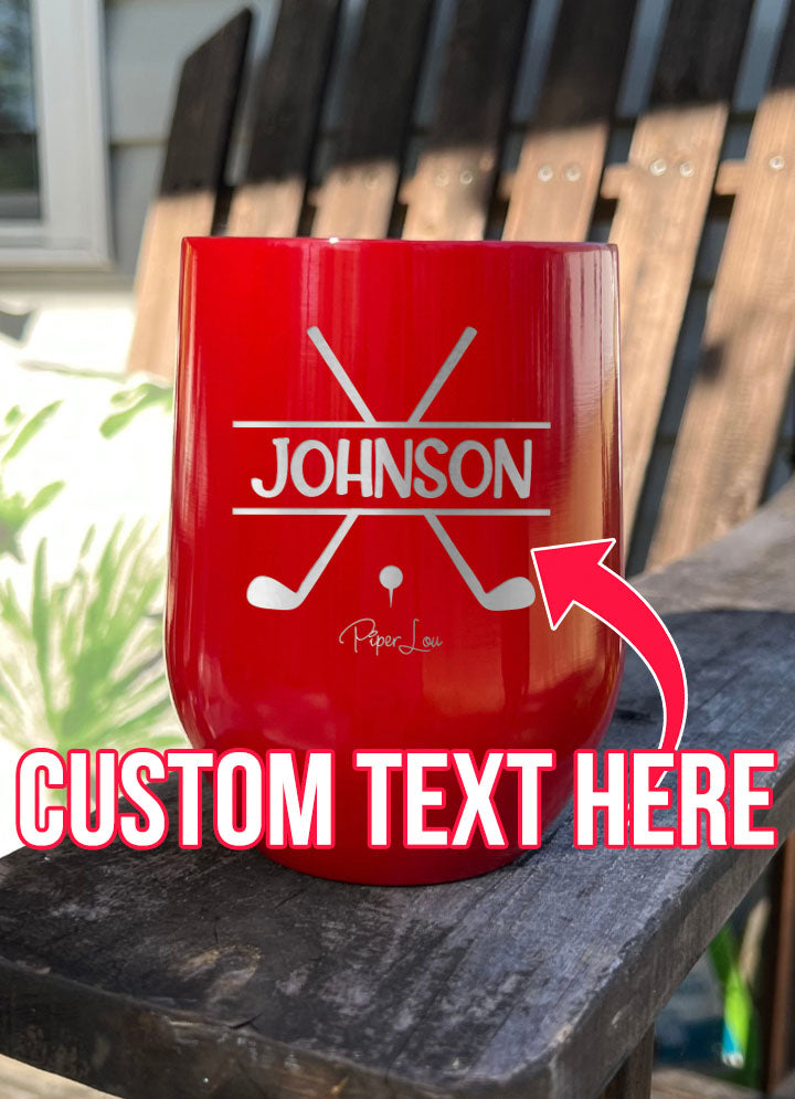 Name Golf Custom Laser Etched Tumbler