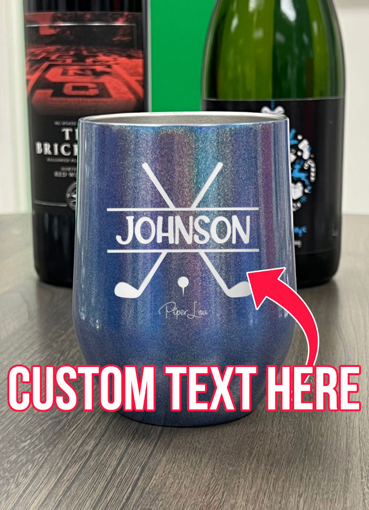 Name Golf Custom Laser Etched Tumbler