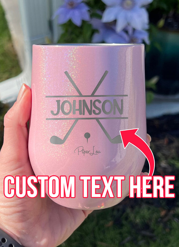 Name Golf Custom Laser Etched Tumbler