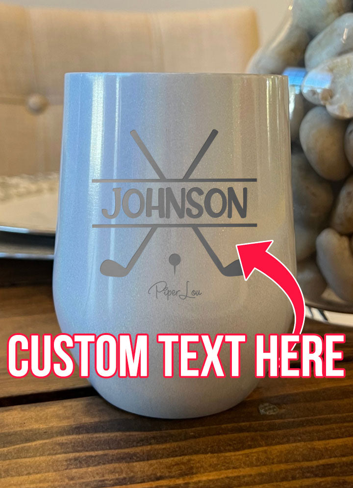 Name Golf Custom Laser Etched Tumbler