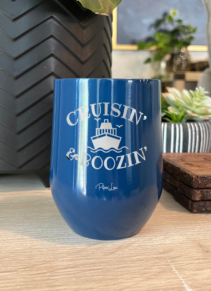 Cruisin And Boozin Personalize (CUSTOM) Laser Etched Tumbler