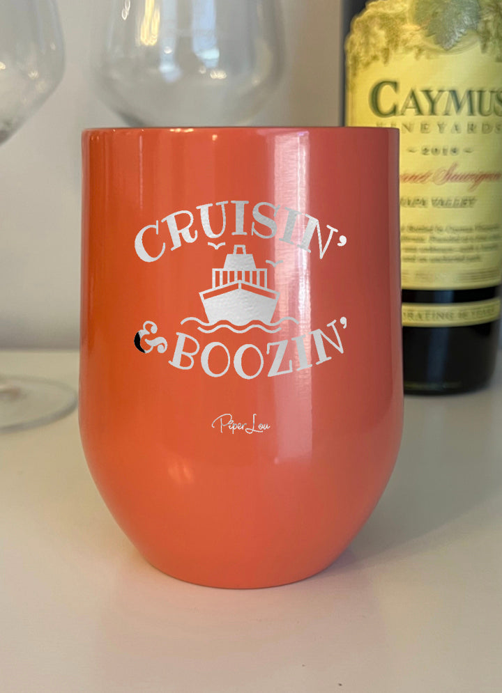 Cruisin And Boozin Personalize (CUSTOM) Laser Etched Tumbler