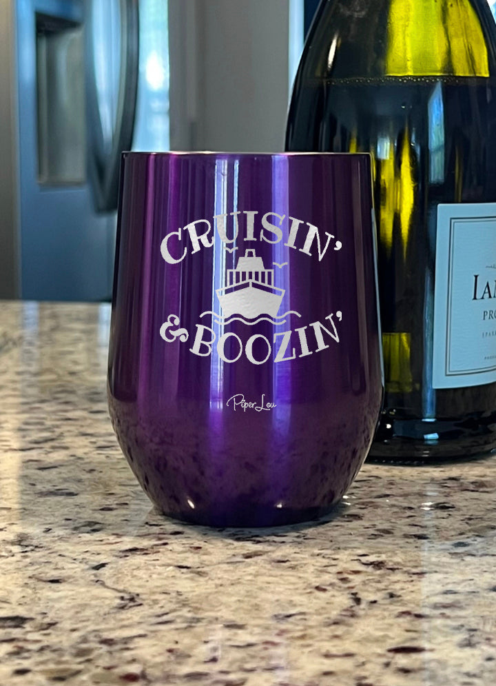 Cruisin And Boozin Personalize (CUSTOM) Laser Etched Tumbler