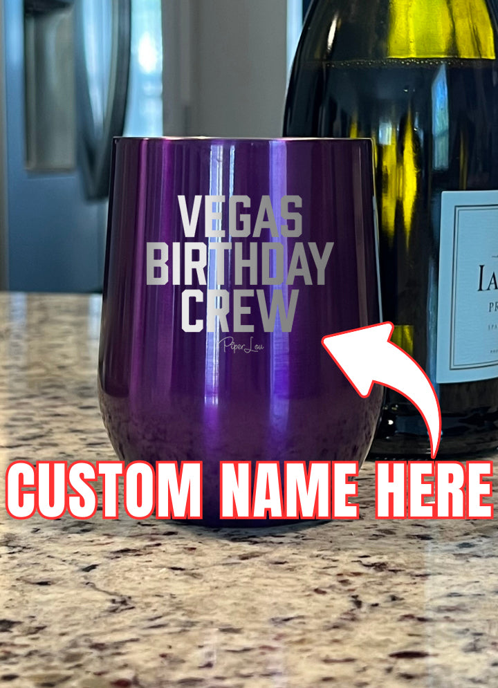 Trip Birthday Crew (CUSTOM) Laser Etched Tumbler