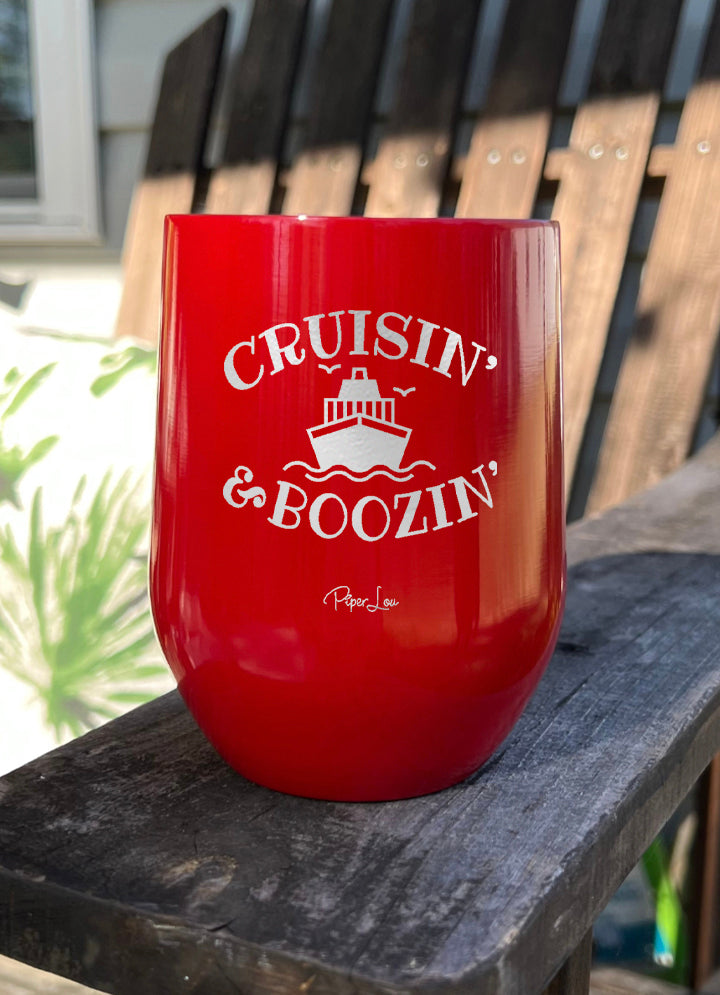 Cruisin And Boozin Personalize (CUSTOM) Laser Etched Tumbler