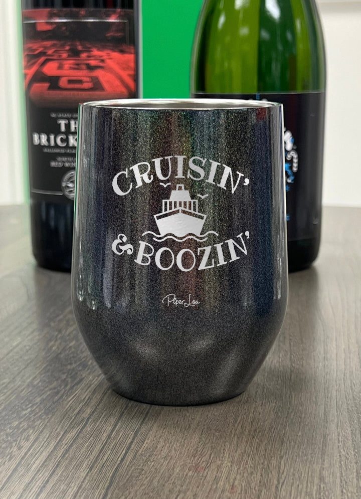 Cruisin And Boozin Personalize (CUSTOM) Laser Etched Tumbler