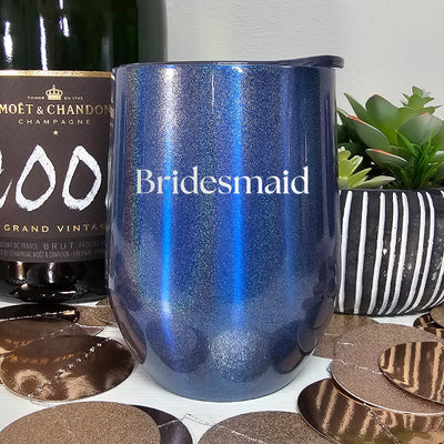 Bridesmaid Block Laser Etched Tumbler