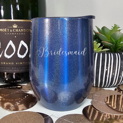 Bridesmaid Script Laser Etched Tumbler