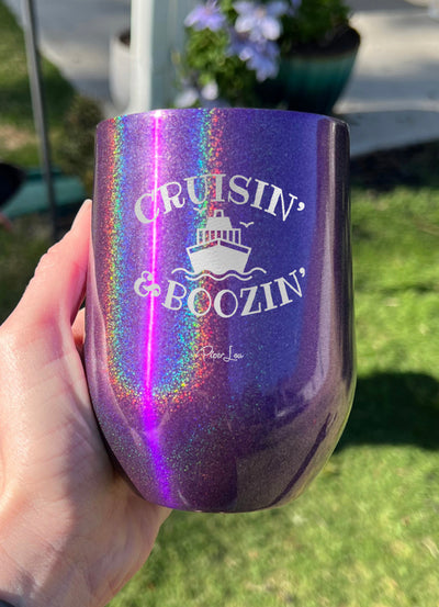 Cruisin And Boozin Personalize (CUSTOM) Laser Etched Tumbler