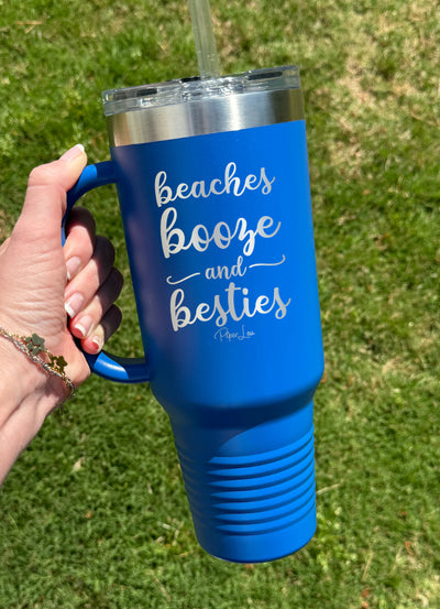 Beaches Booze And Besties 40oz Tumbler