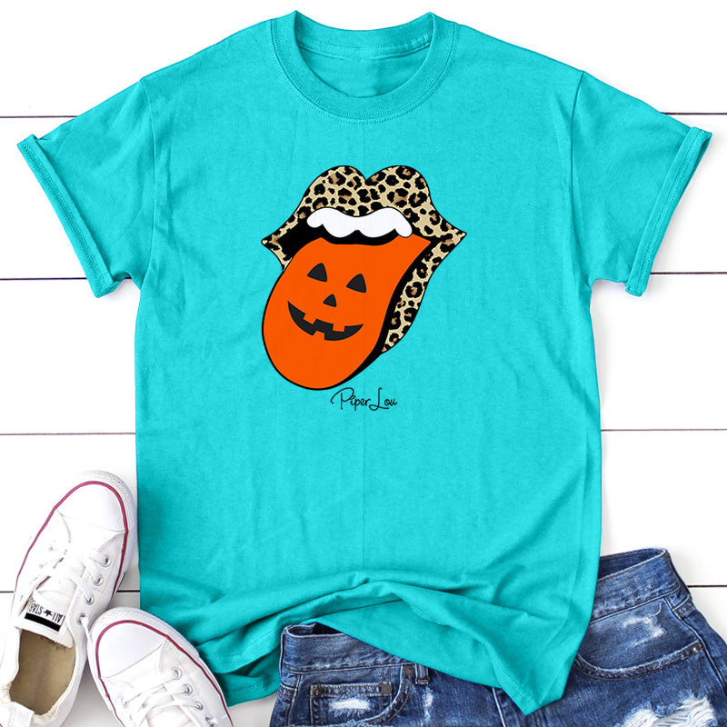 Spooky Sale | Leopard Halloween Tongue Graphic Tee