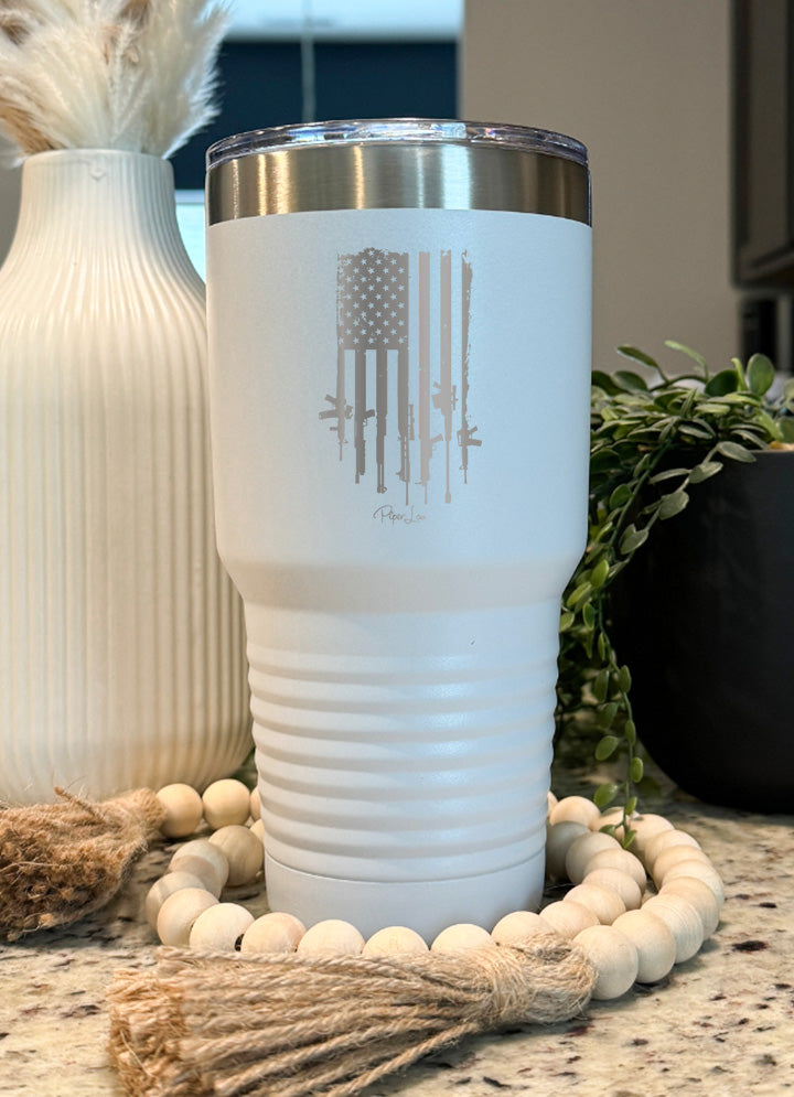 USA Gun Flag Old School Tumbler