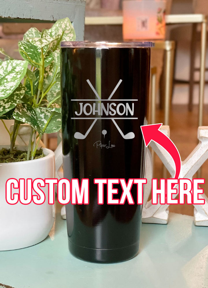 Name Golf Custom Laser Etched Tumbler