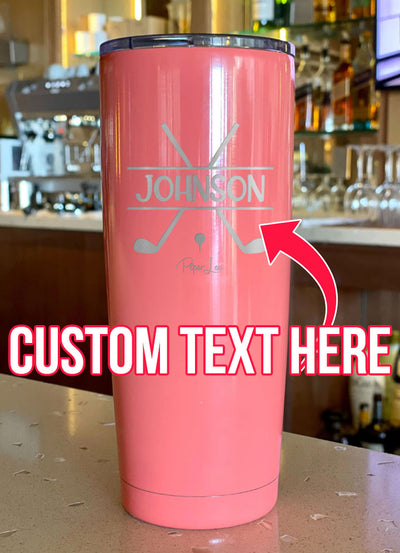 Name Golf Custom Laser Etched Tumbler