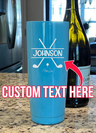 Name Golf Custom Laser Etched Tumbler