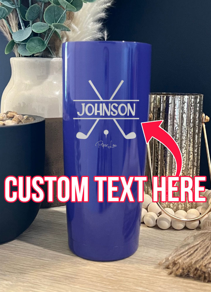 Name Golf Custom Laser Etched Tumbler