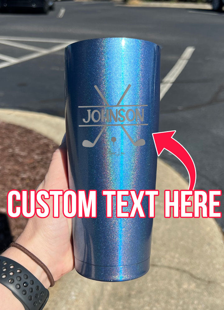 Name Golf Custom Laser Etched Tumbler