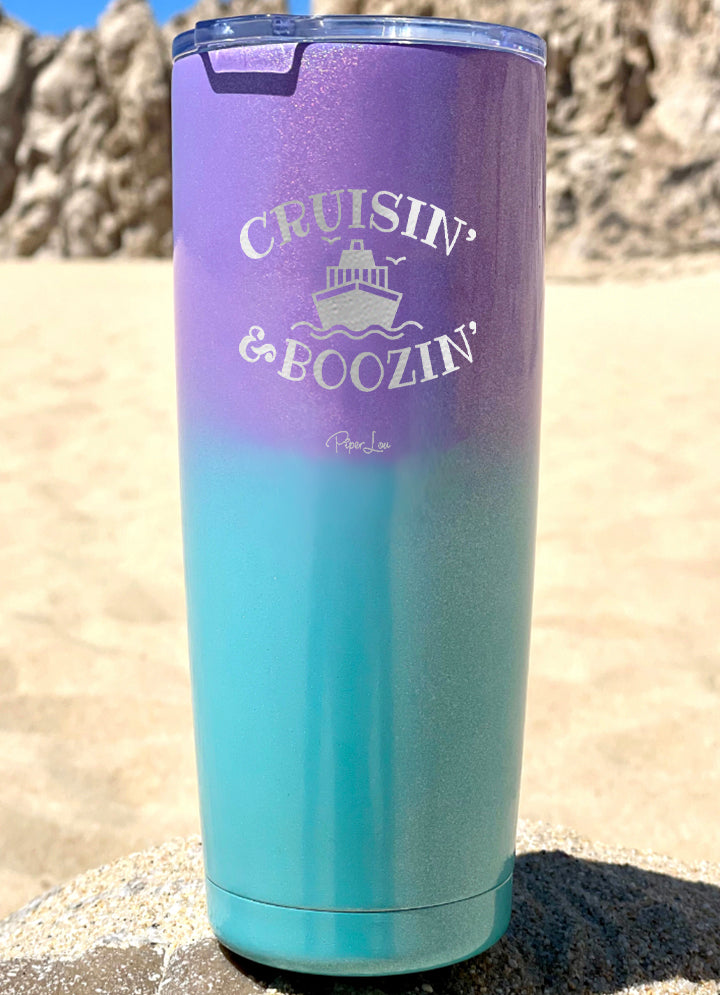 Cruisin And Boozin Personalize (CUSTOM) Laser Etched Tumbler