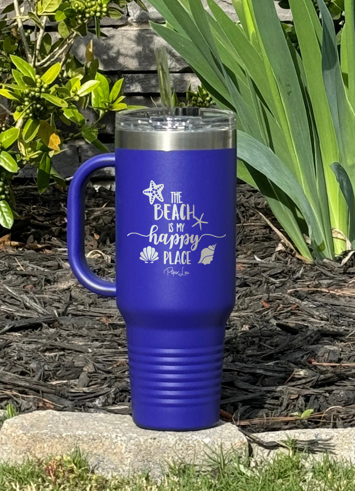 The Beach Is My Happy Place 40oz Tumbler