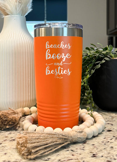 Clearance | Beaches Booze and Besties Old School Tumbler