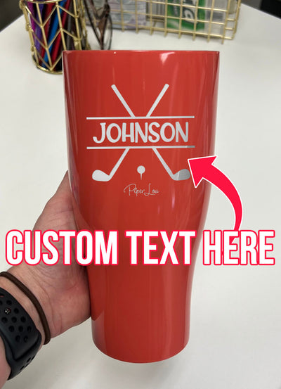 Name Golf Custom Laser Etched Tumbler