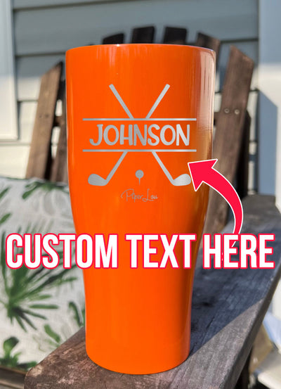 Name Golf Custom Laser Etched Tumbler