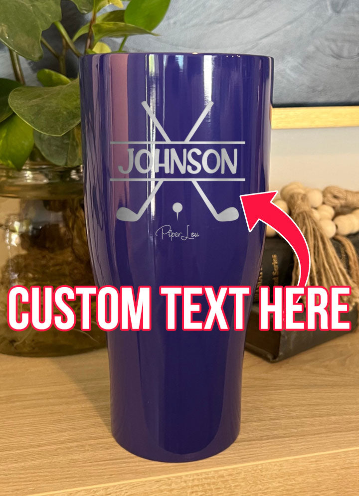 Name Golf Custom Laser Etched Tumbler