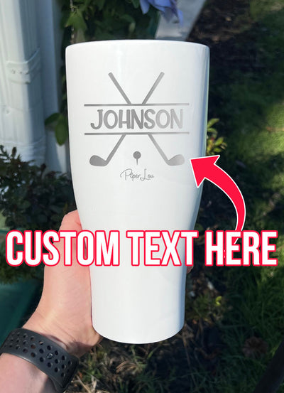 Name Golf Custom Laser Etched Tumbler