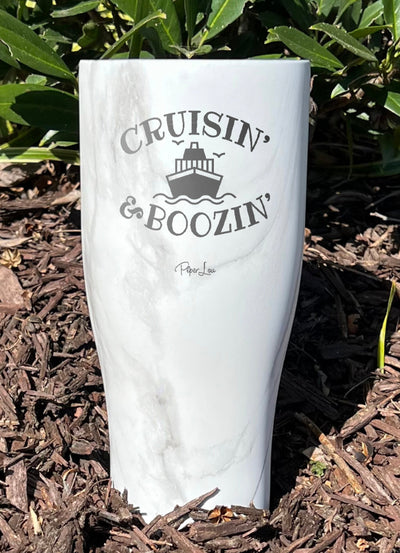 Cruisin And Boozin Personalize (CUSTOM) Laser Etched Tumbler