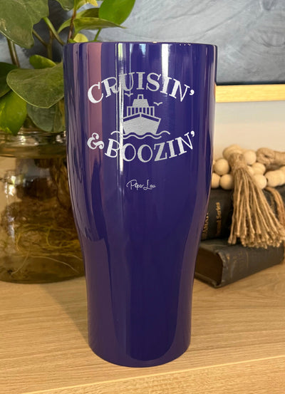 Cruisin And Boozin Personalize (CUSTOM) Laser Etched Tumbler