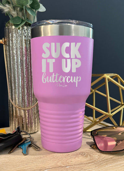 Suck It Up Buttercup Old School Tumbler