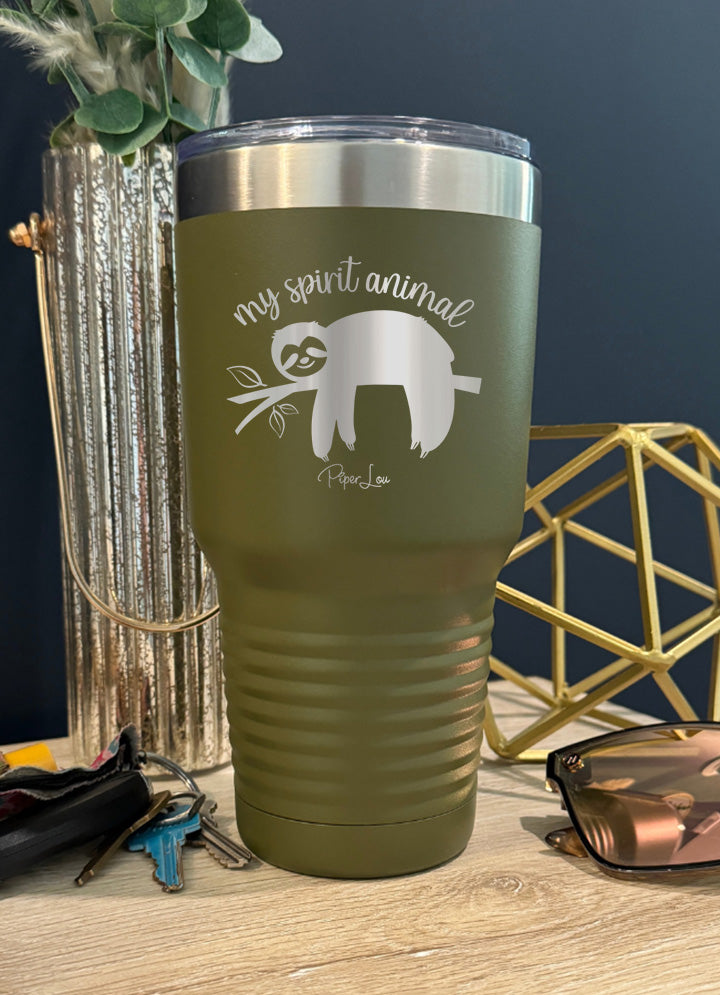 Sloth-My-Spirit-Animal Old School Tumbler