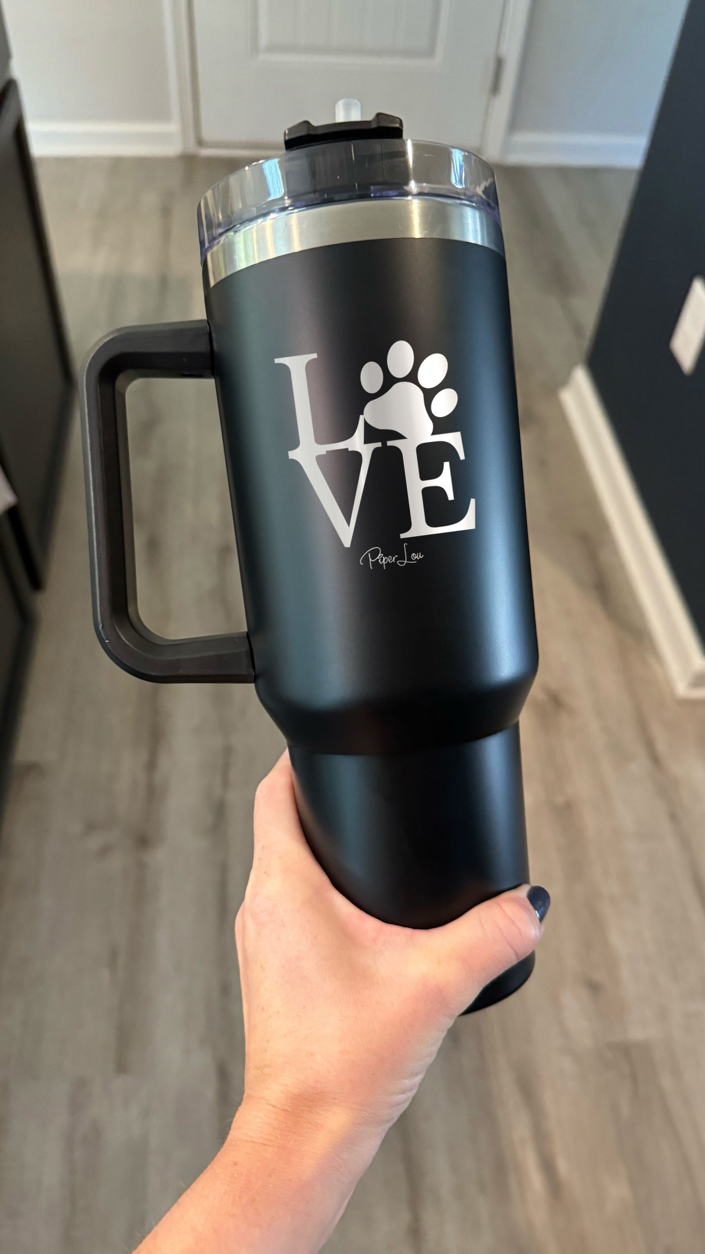 Love Paw Print 40oz Tumbler