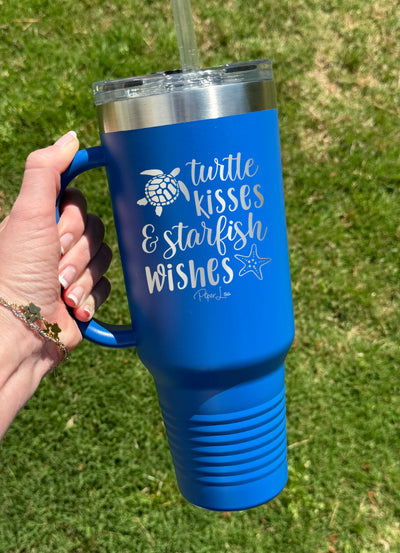 Turtle Kisses And Starfish Wishes 40oz Tumbler